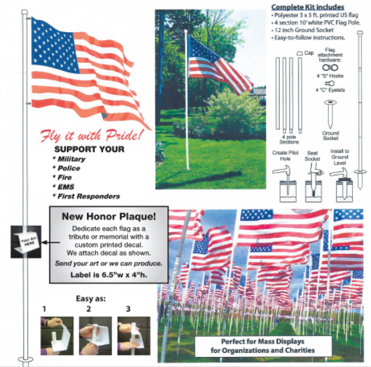 Flag assembly instructions